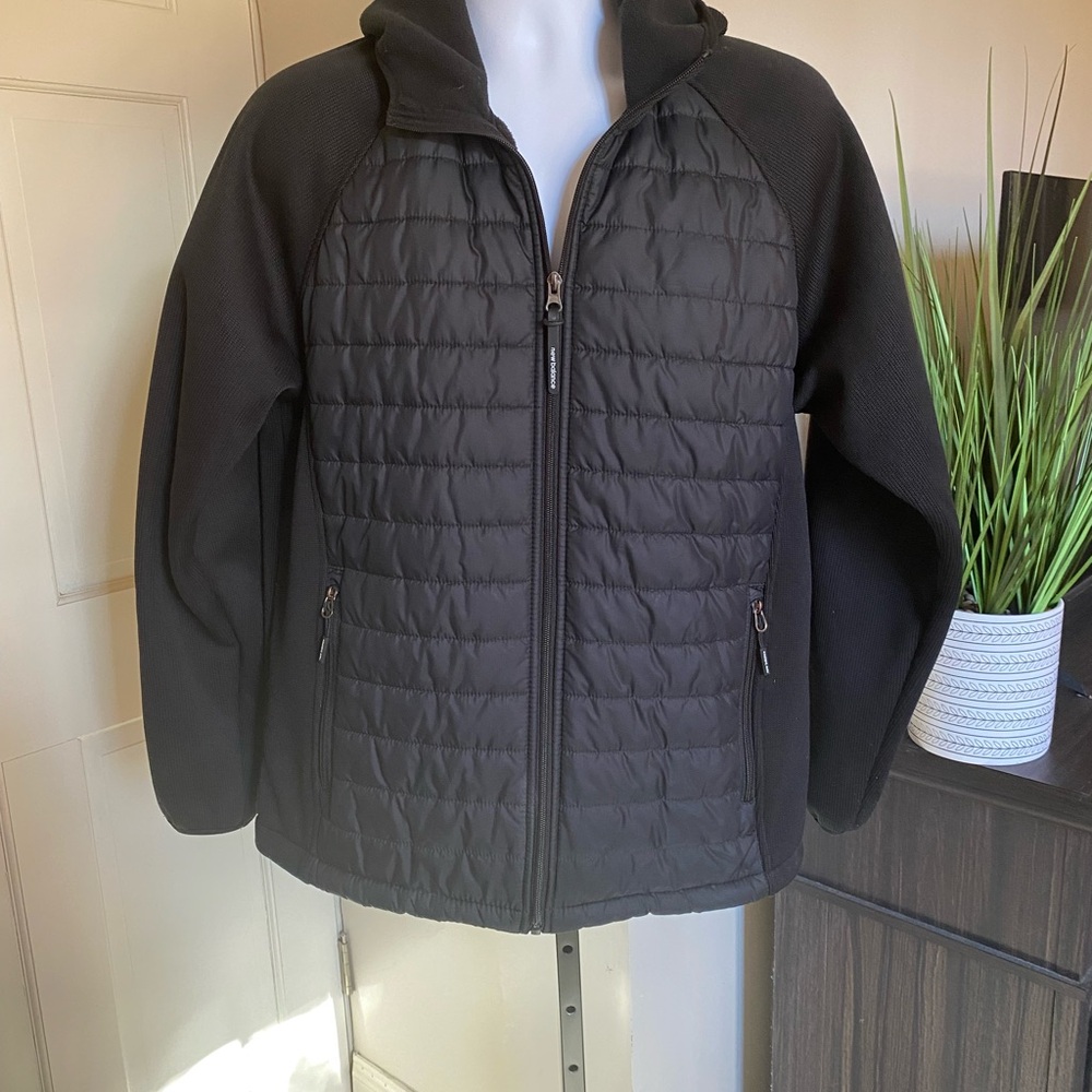 New Balance Men's hooded Black Puffer Jacket
